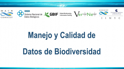 Manejo y Calidad de Datos de Biodiversidad - Mar del Plata, Argentina - 2018